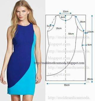 moldes de vestido simples 9