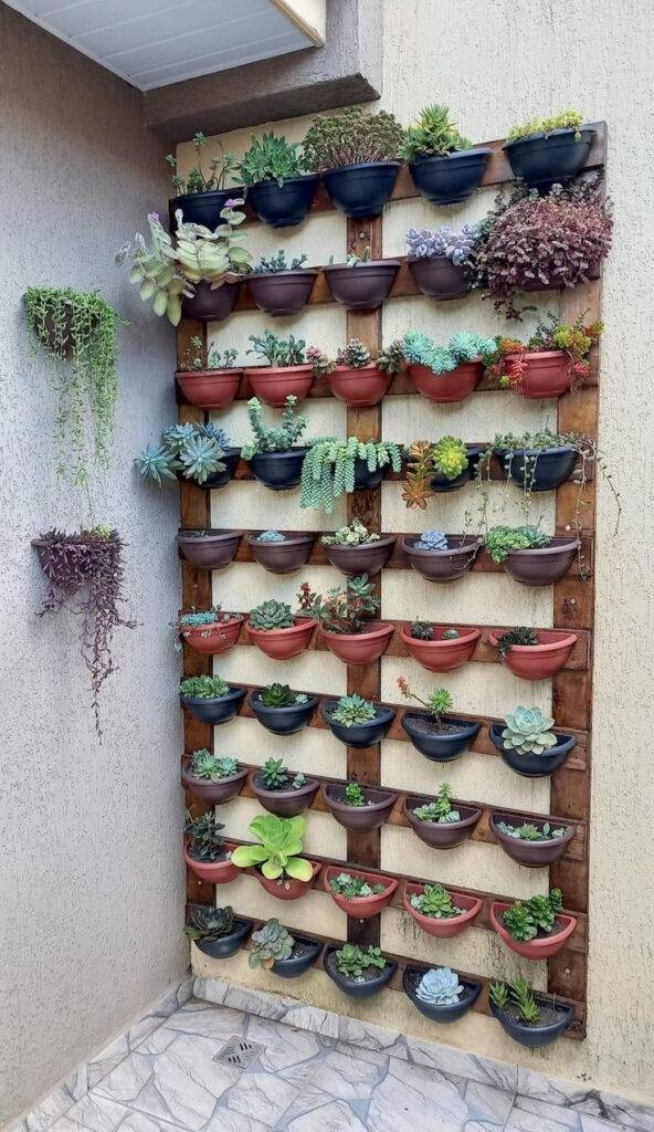 decoracao de jardim de parede em casa 10