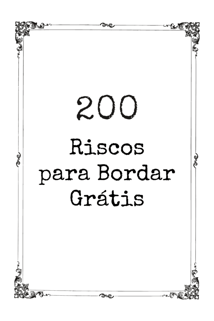 200 Riscos para Bordar Gratis