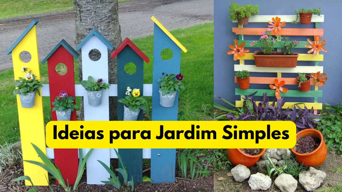 10 Ideias para Jardim Simples! Faça em sua casa fácil!