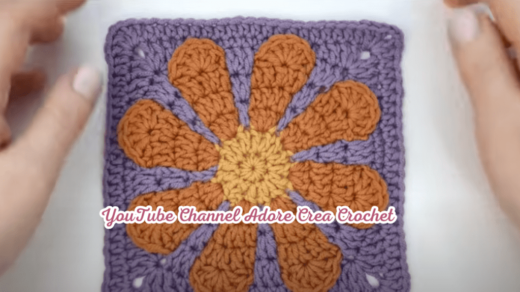 floral crochet squares