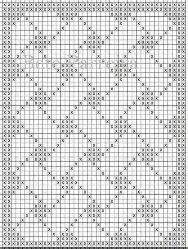 filet crochet rug charts 2