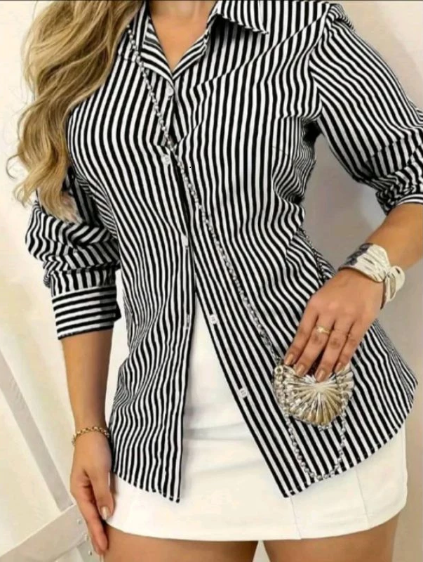 camisa feminina listrada 1